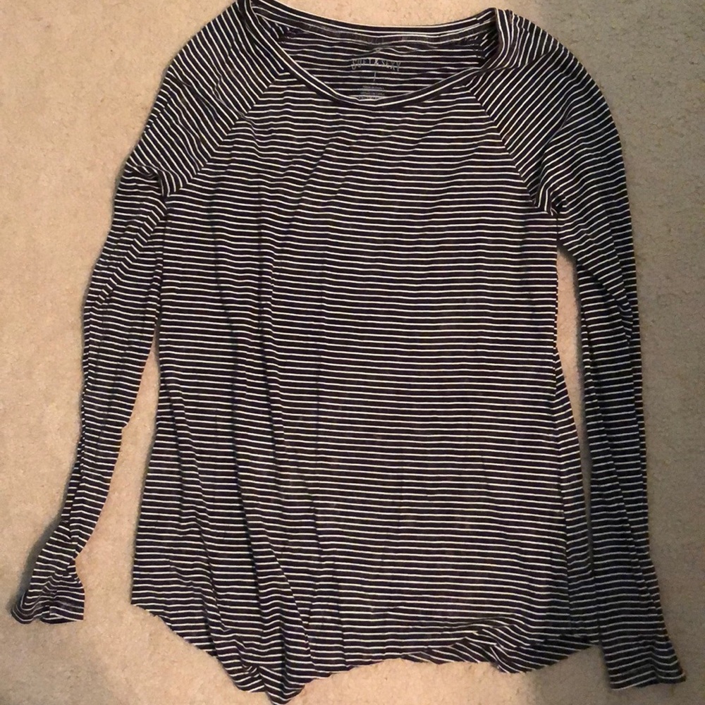 Striped long sleeve tee